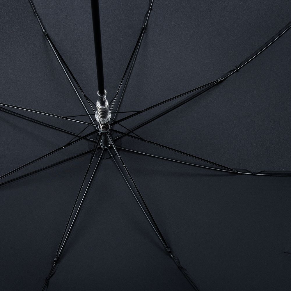 Зонт-трость E.703, черный, черный, пластик