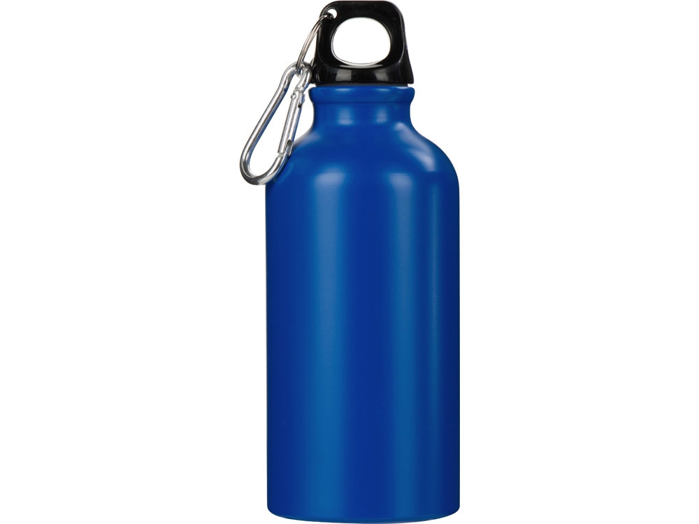 Бутылка «Hip S» с карабином, 400 мл, матовая, синий, пластик, алюминий