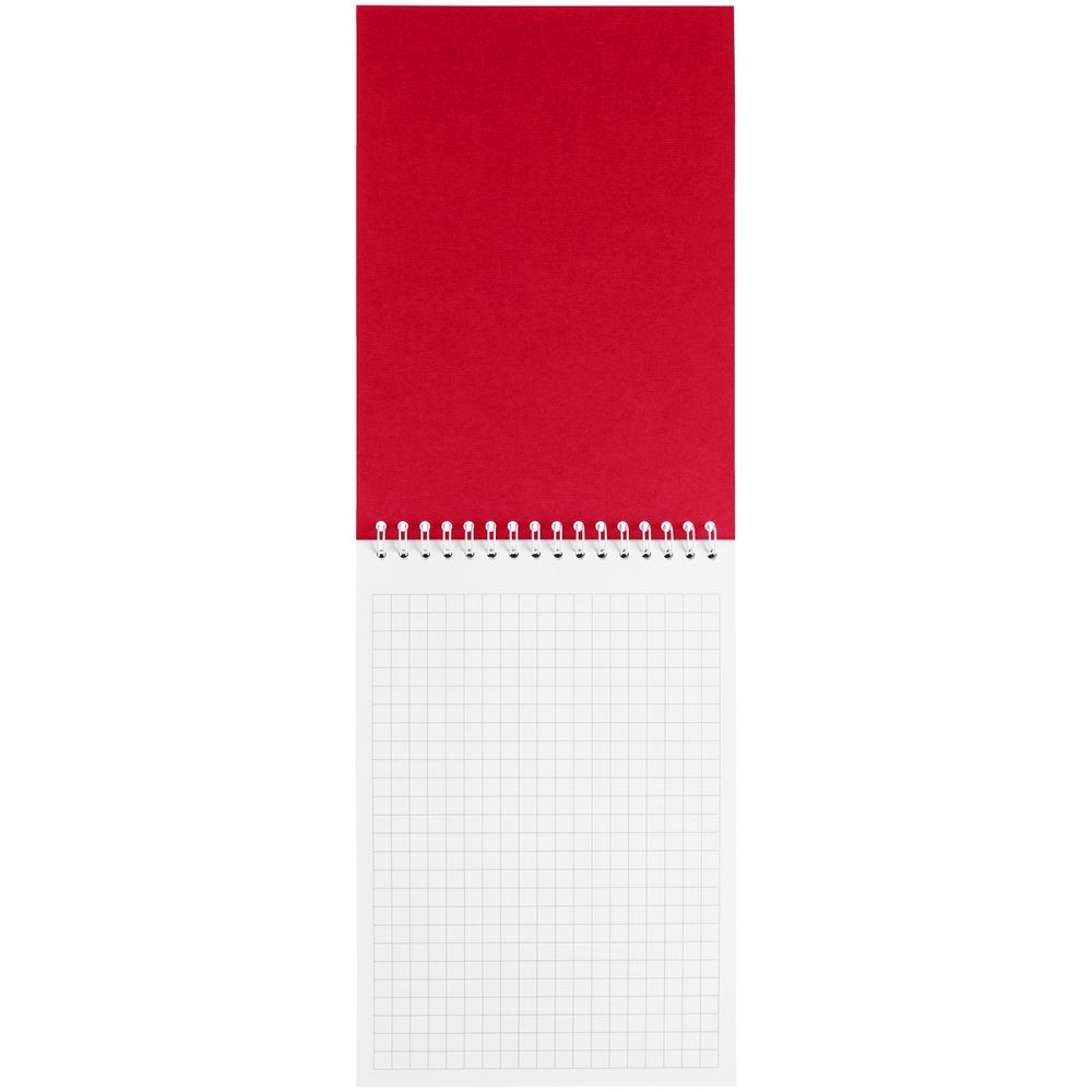 Блокнот Dali в клетку, красный, красный, картон, бумага