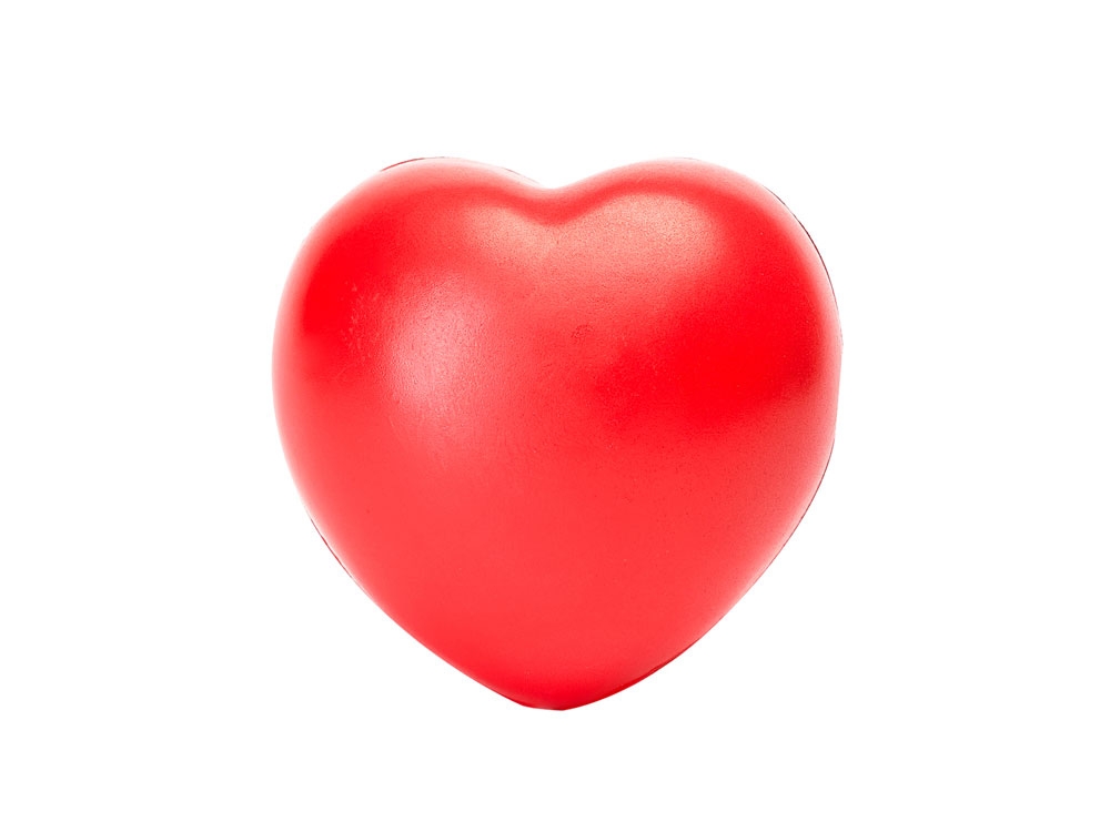 Антистресс BIKU в форме сердца, красный, пластик
