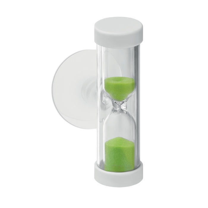 Часы песочные (4 min), зеленый, пластик