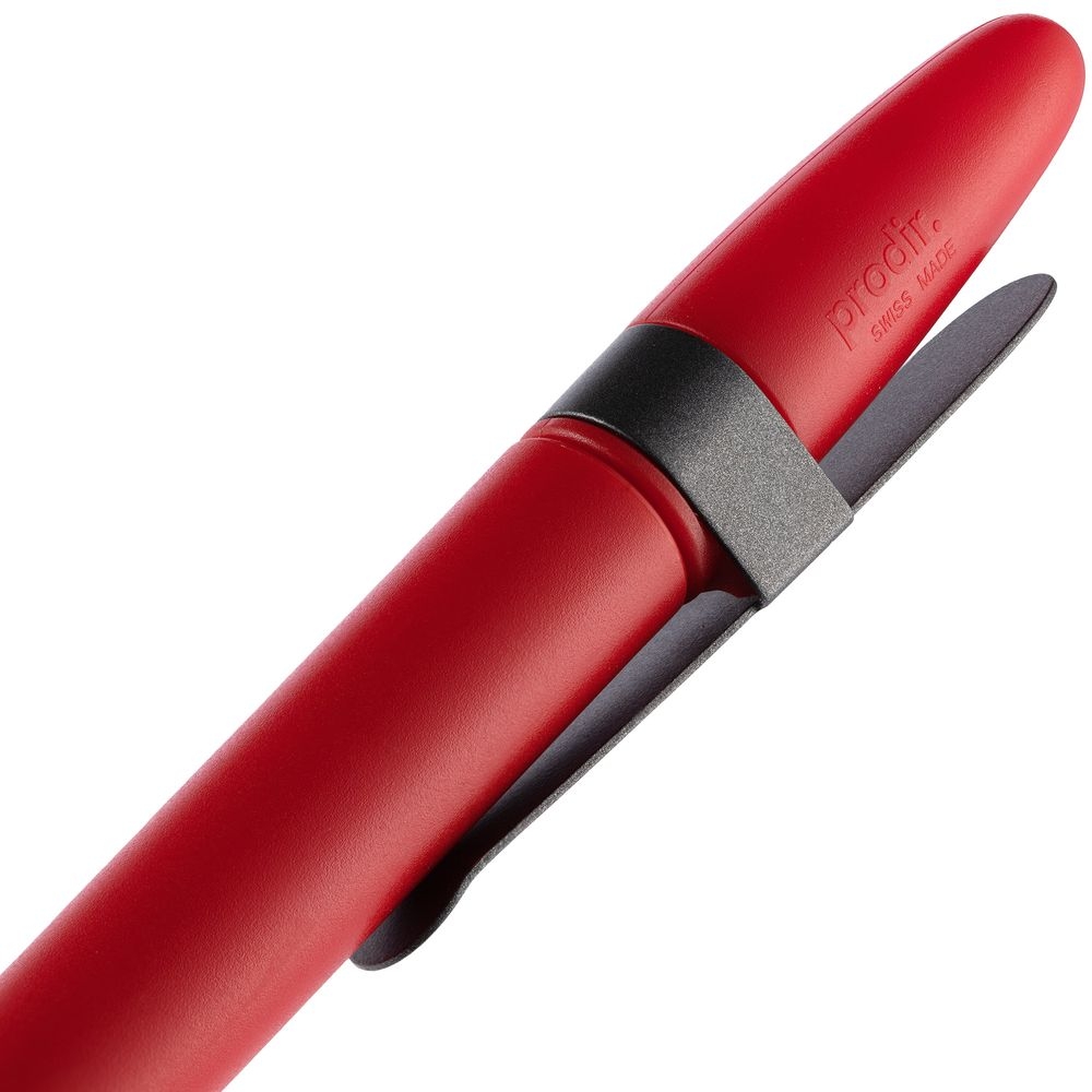 Ручка шариковая Prodir DS5 TSM Metal Clip, красная с серым, красный, серый, пластик; металл