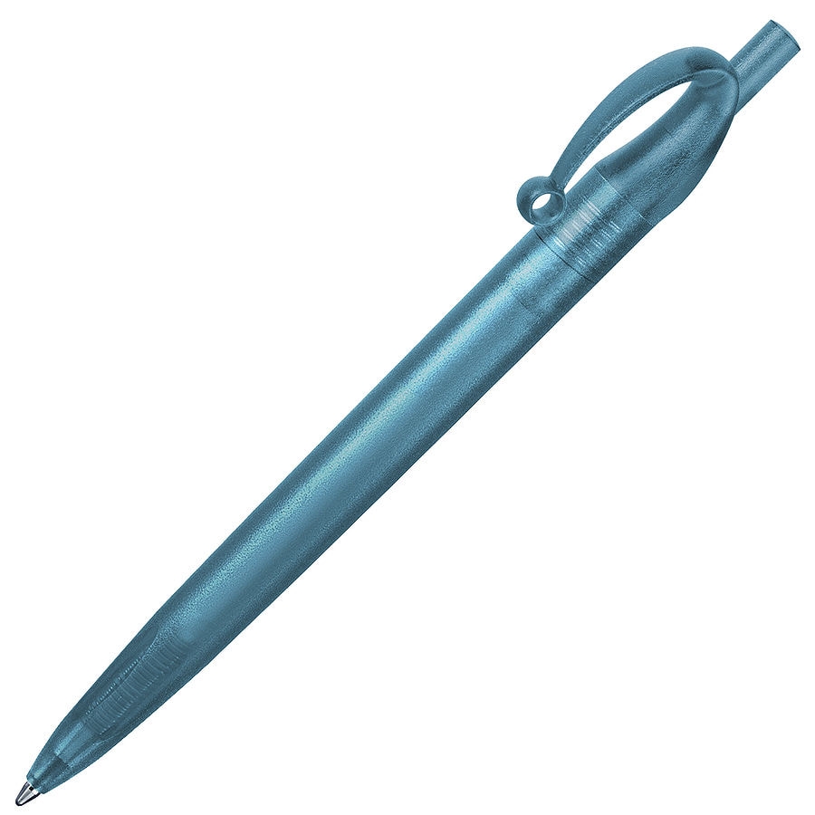 JOCKER, ручка шариковая, фростированный голубой, пластик, голубой, пластик