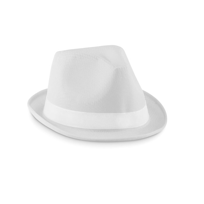 Шляпа, белый, полиэстер