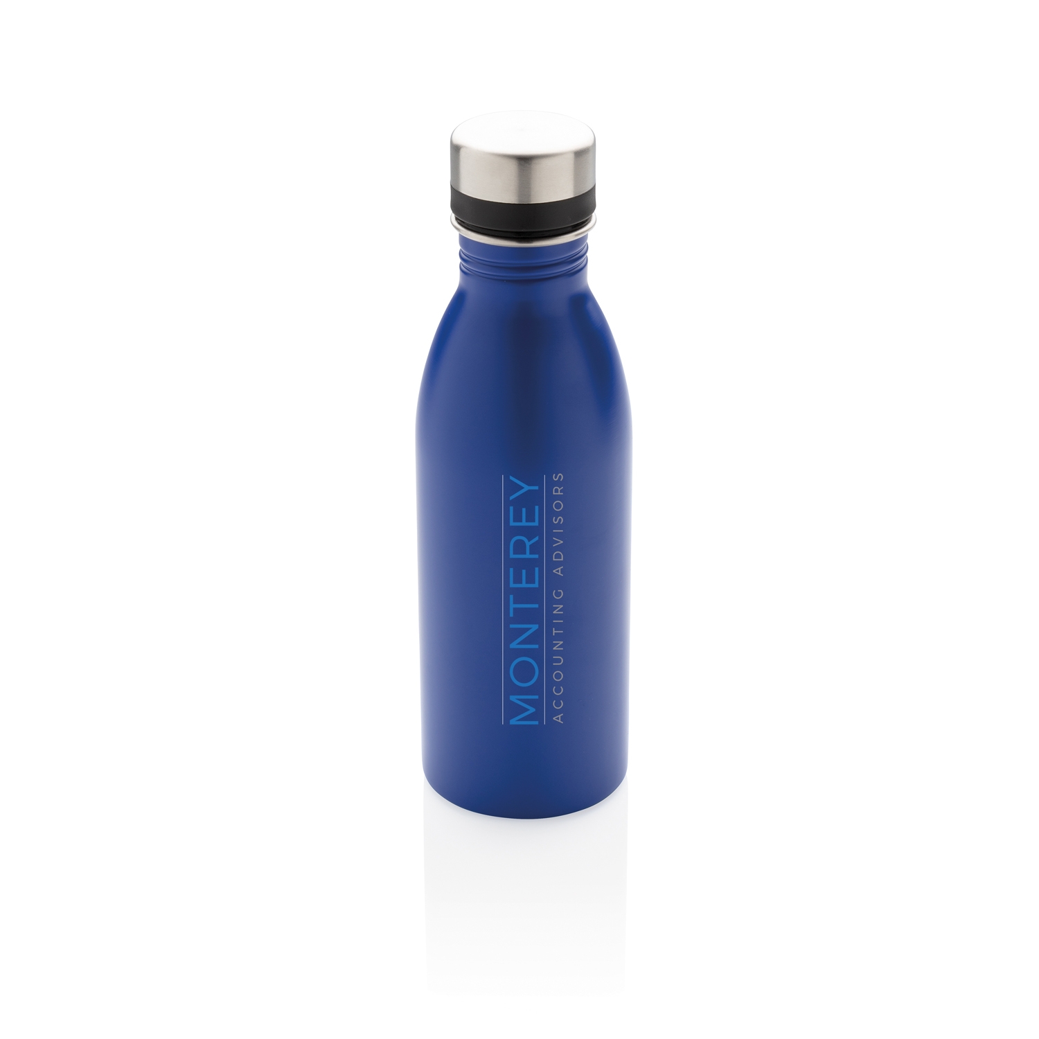 Бутылка для воды Deluxe из нержавеющей стали, 500 мл, синий, нержавеющая сталь