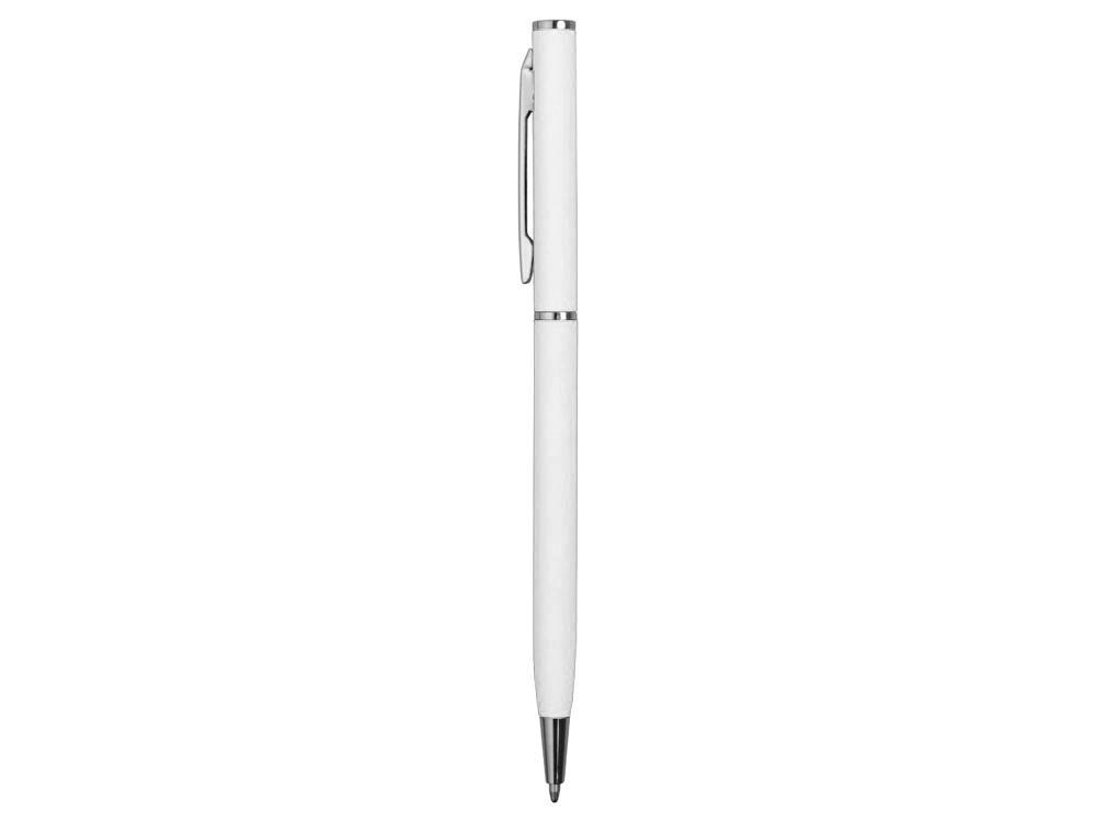 Ручка металлическая шариковая «Атриум софт-тач», белый, soft touch