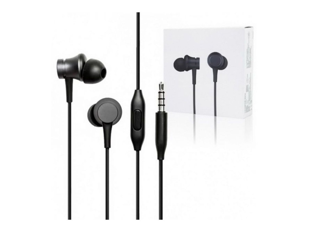 Наушники «Mi In-Ear Headphones Basic», черный, пластик, силикон