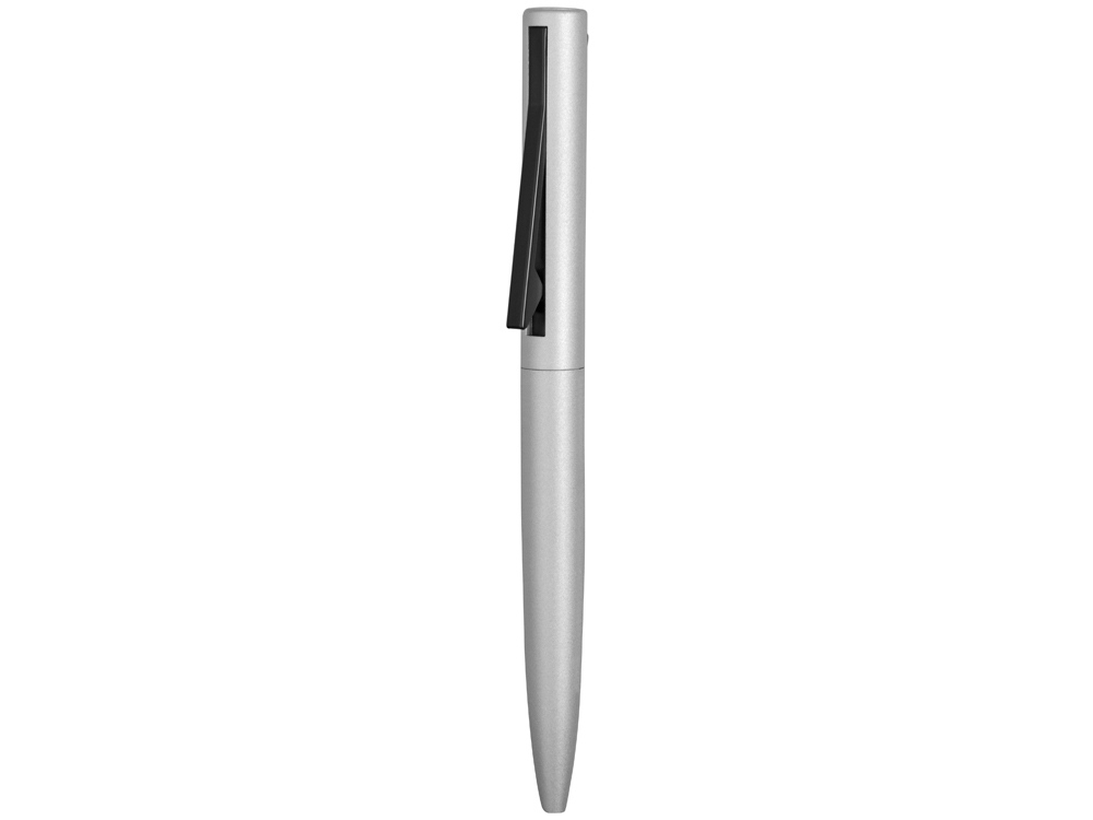 Ручка металлическая шариковая «Bevel», серебристый, пластик, металл