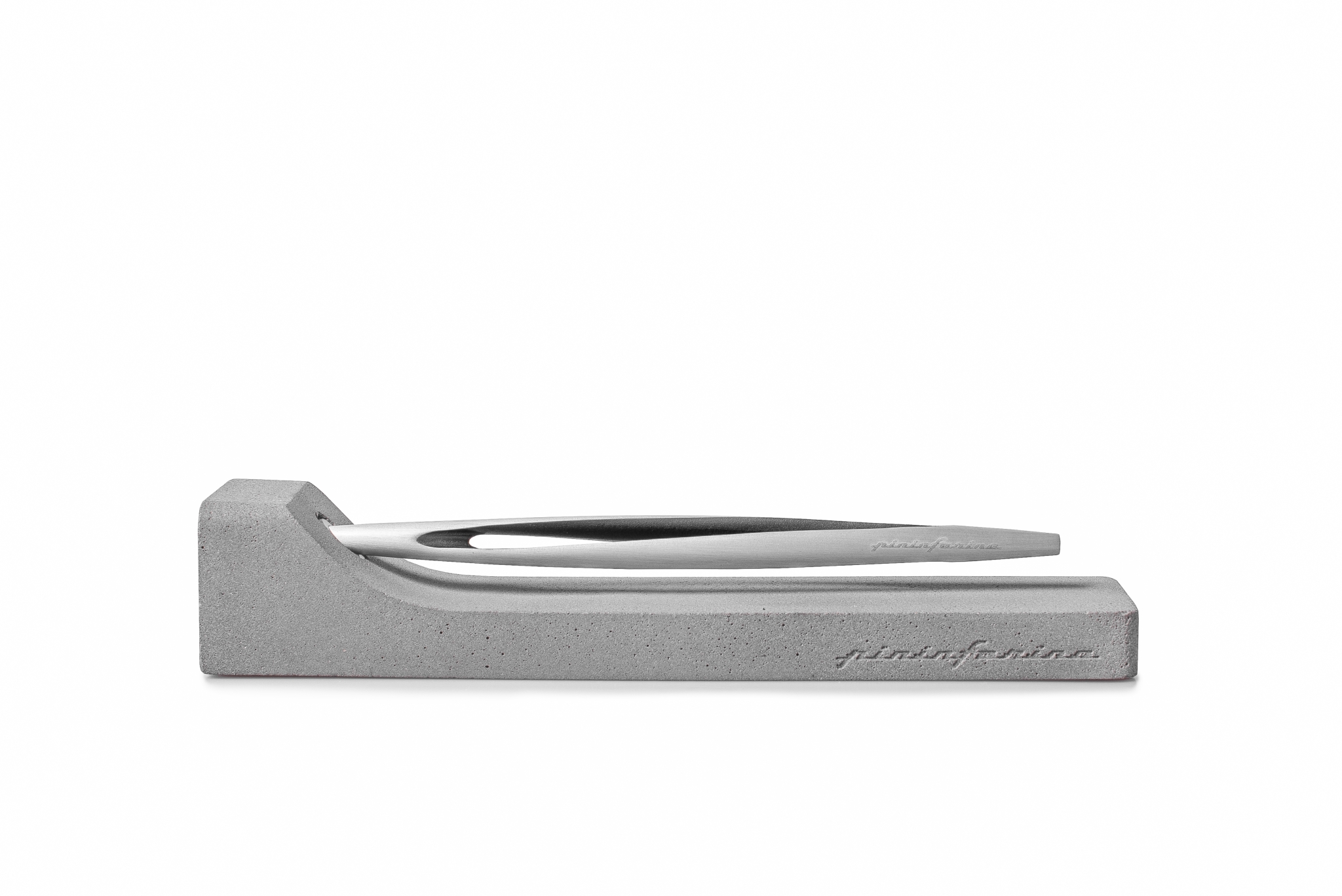 Вечная ручка Pininfarina Aero TITANIUM, серебристый, бетон, аэрокосмический алюминий