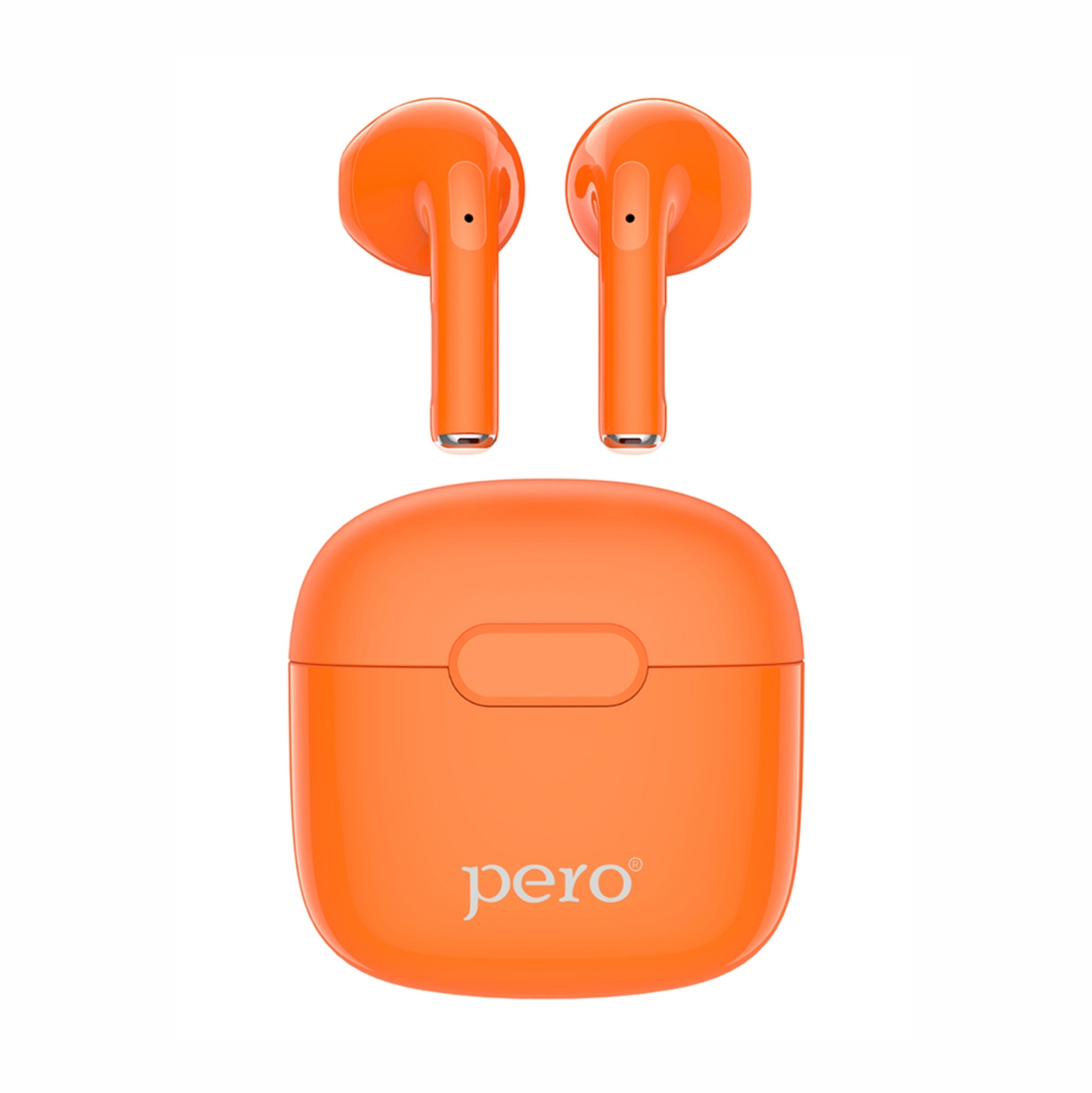 Наушники True Wireless PERO TWS05 COLORFUL, оранжевый, оранжевый