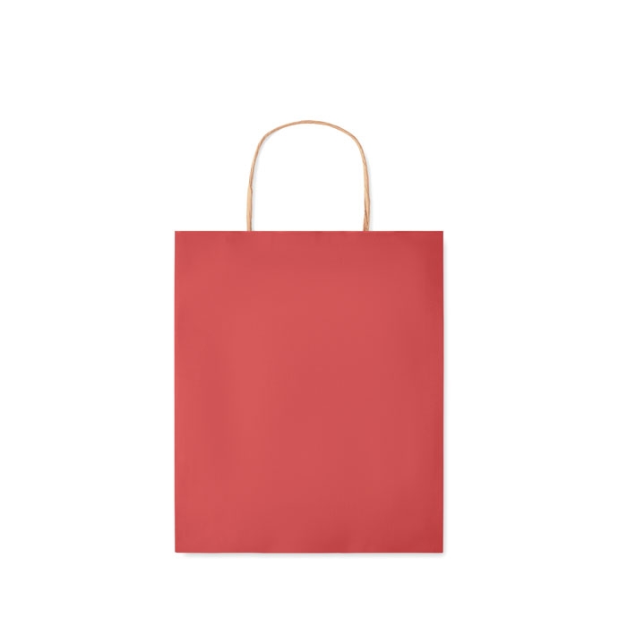 Подарочный пакет малый 90 г/м&#178;, красный, бумага