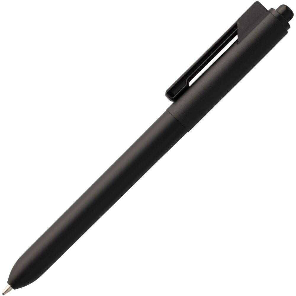 Ручка шариковая Hint, черная, черный, пластик