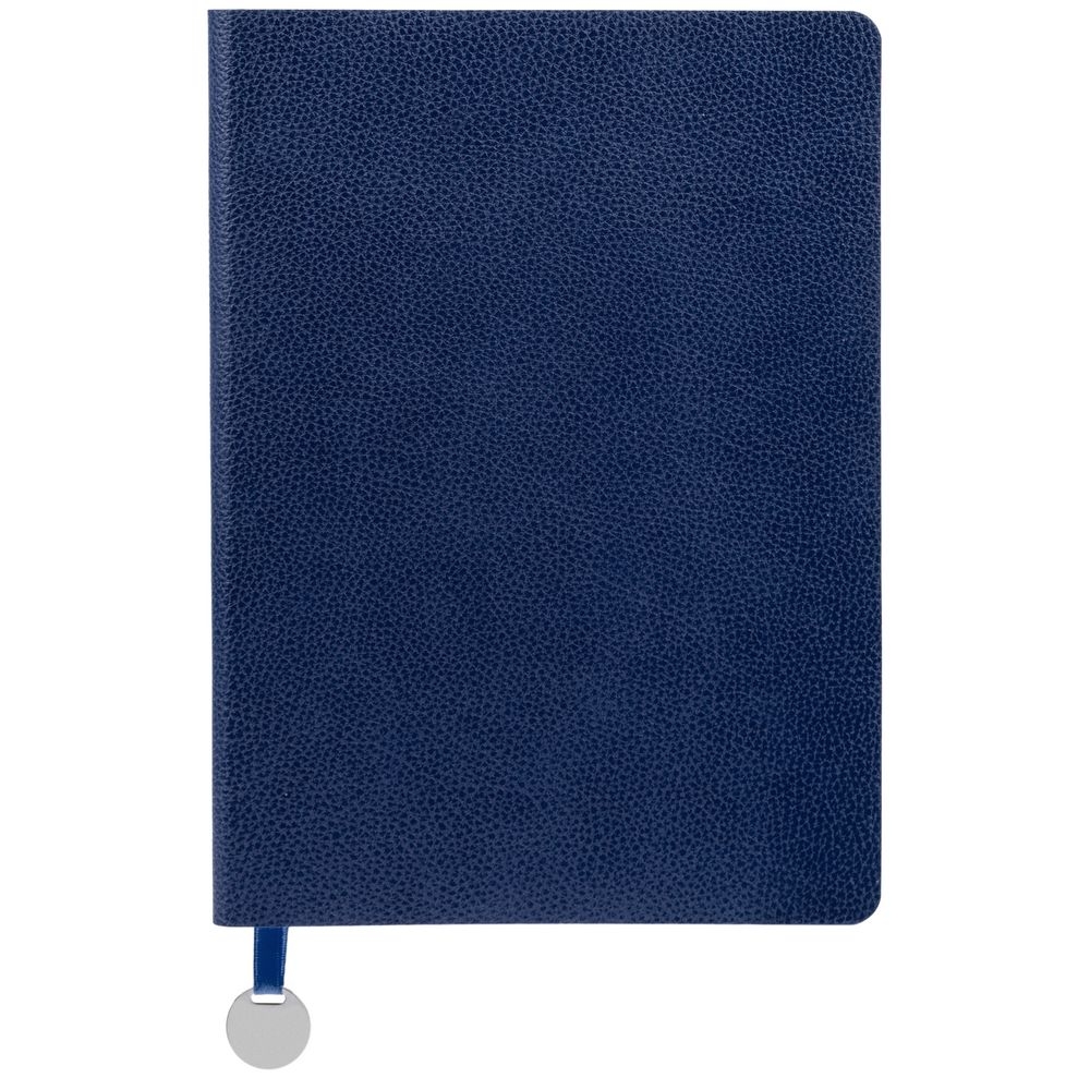 Ежедневник Lafite, недатированный, синий, синий, искусственная кожа; шильд - металл