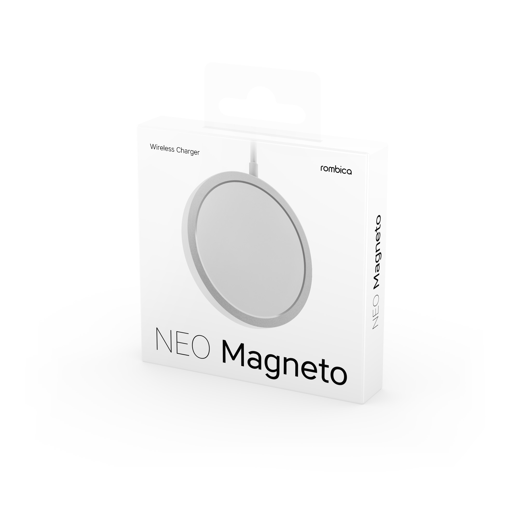 Беспроводное ЗУ Rombica NEO Magneto, пластик, металл