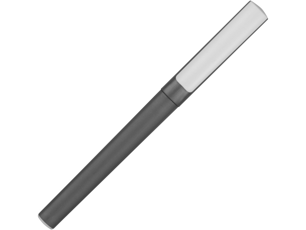Ручка-подставка пластиковая шариковая трехгранная «Nook», серый, пластик
