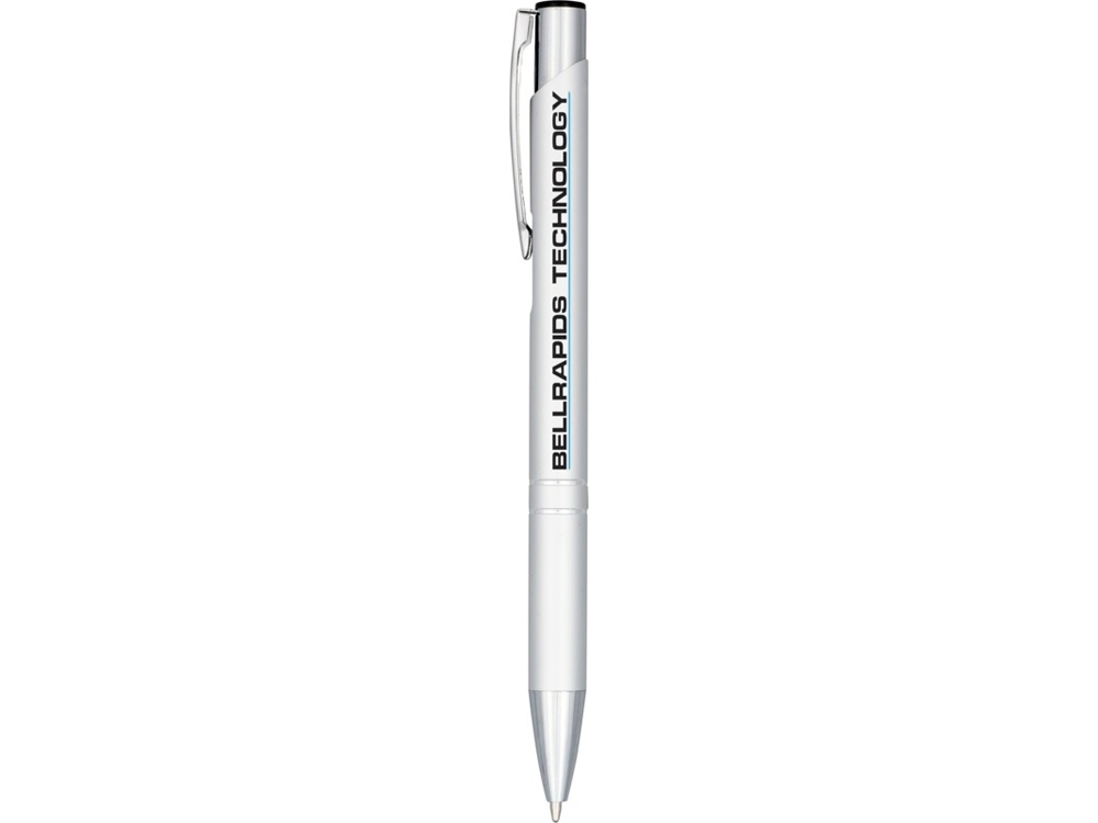 Ручка металлическая шариковая «Moneta» с анодированным покрытием, серебристый, алюминий