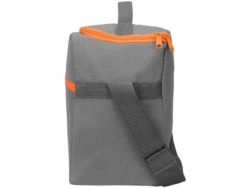 Изотермическая сумка-холодильник «Classic», серый, оранжевый, полиэстер