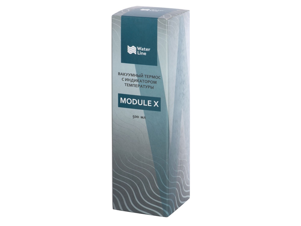 Вакуумный термос «Module X» с индикатором температуры и медной изоляцией, 500 мл, белый, металл, soft touch