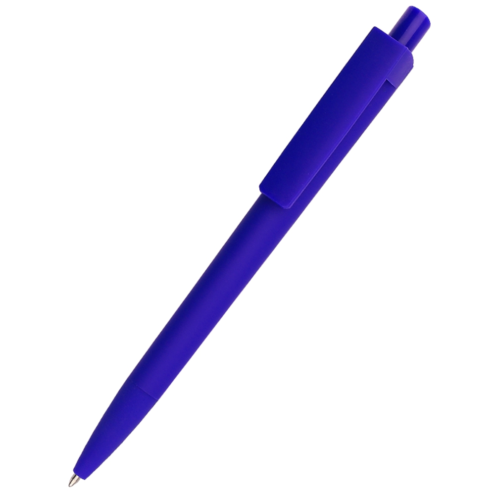 Ручка пластиковая Agata софт-тач, синяя, синий