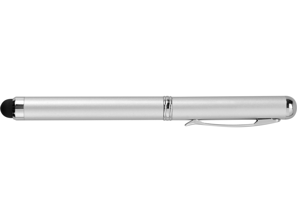 Ручка-стилус шариковая «Каспер» 3 в 1, серебристый, металл, каучук
