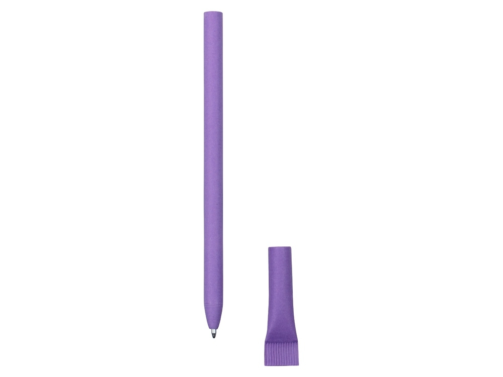 Ручка из переработанной бумаги с колпачком "Recycled", фиолетовый, бумага