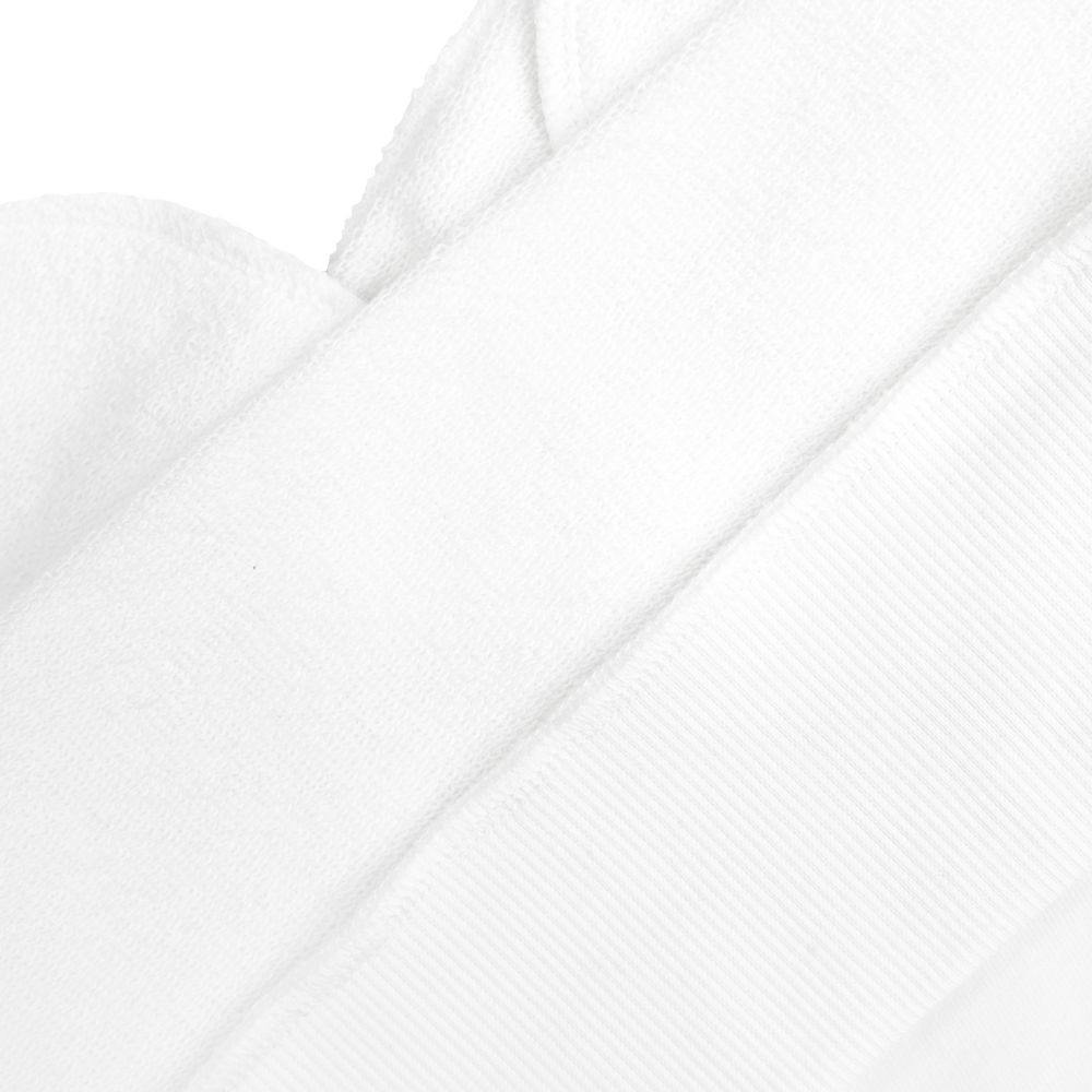 Толстовка Kulonga Terry, белая, белый, плотность 320 г/м², версия 1 - хлопок 80%; полиэстер 20%; версия 2 - хлопок 70%; полиэстер 30%, футер 3-х нитка; отделка капюшона - джерси