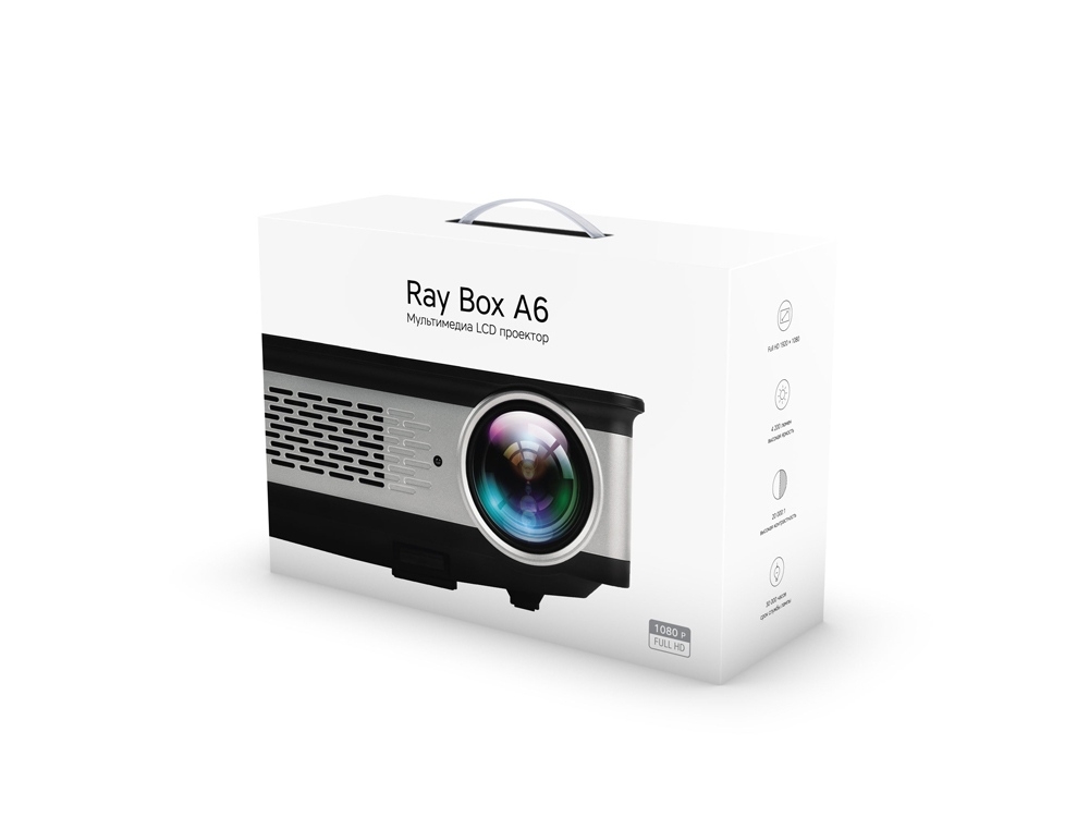 Проектор «Ray Box A6», черный, серый, пвх