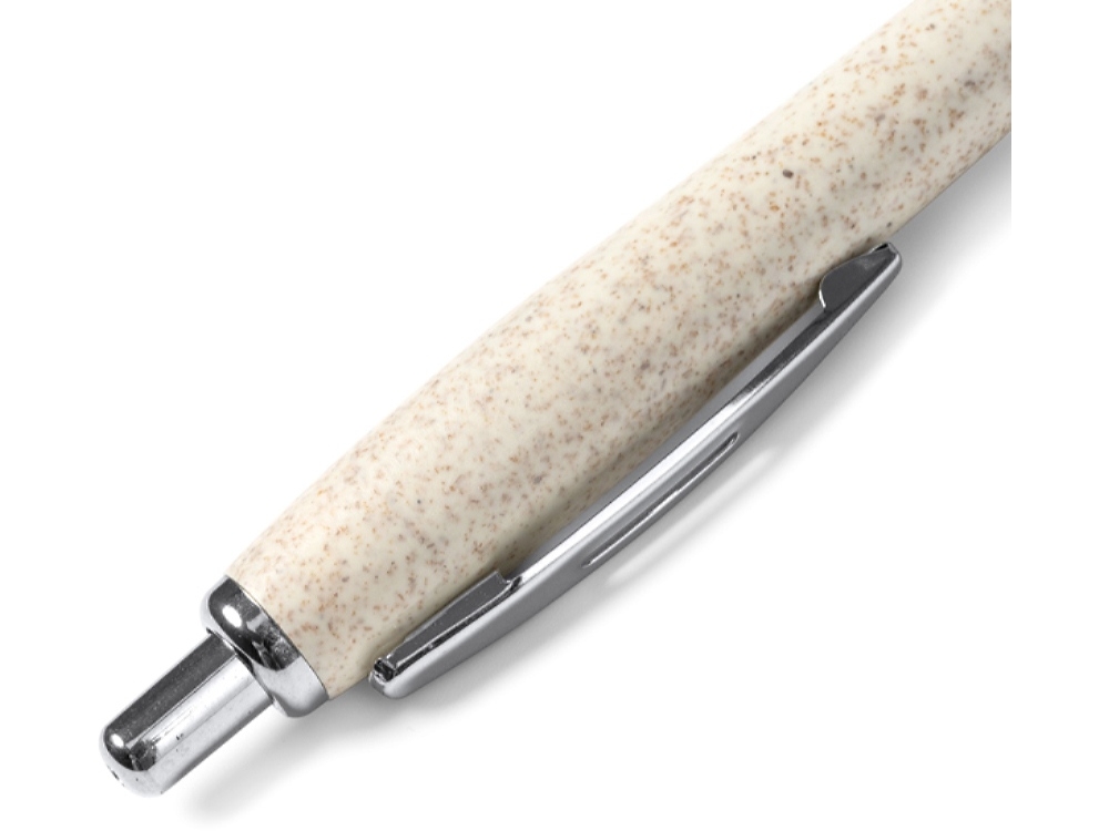 Ручка шариковая из пшеничного волокна GORBEA, бежевый, пластик, растительные волокна