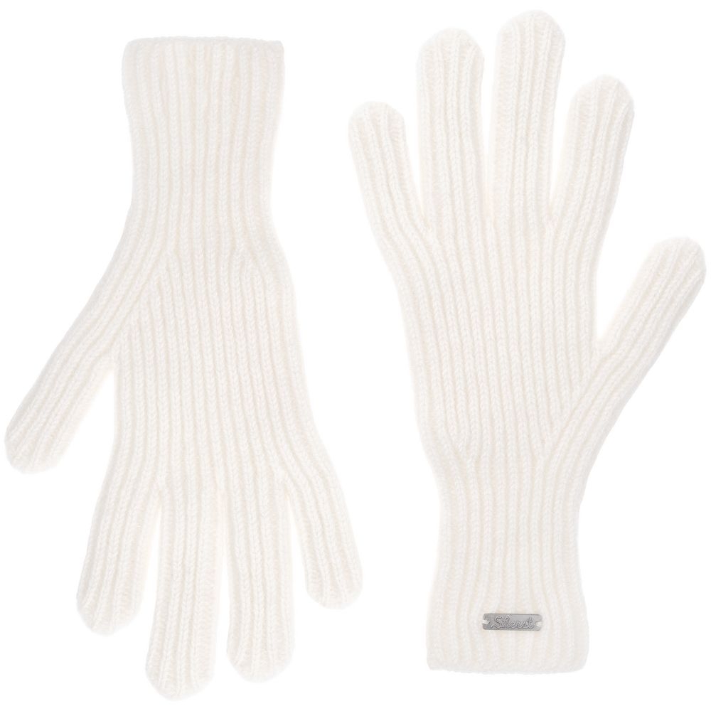 Перчатки Bernard, молочно-белые (ванильные), белый, шерсть, мохер 25%; австралийский меринос 25%; акрил 50%