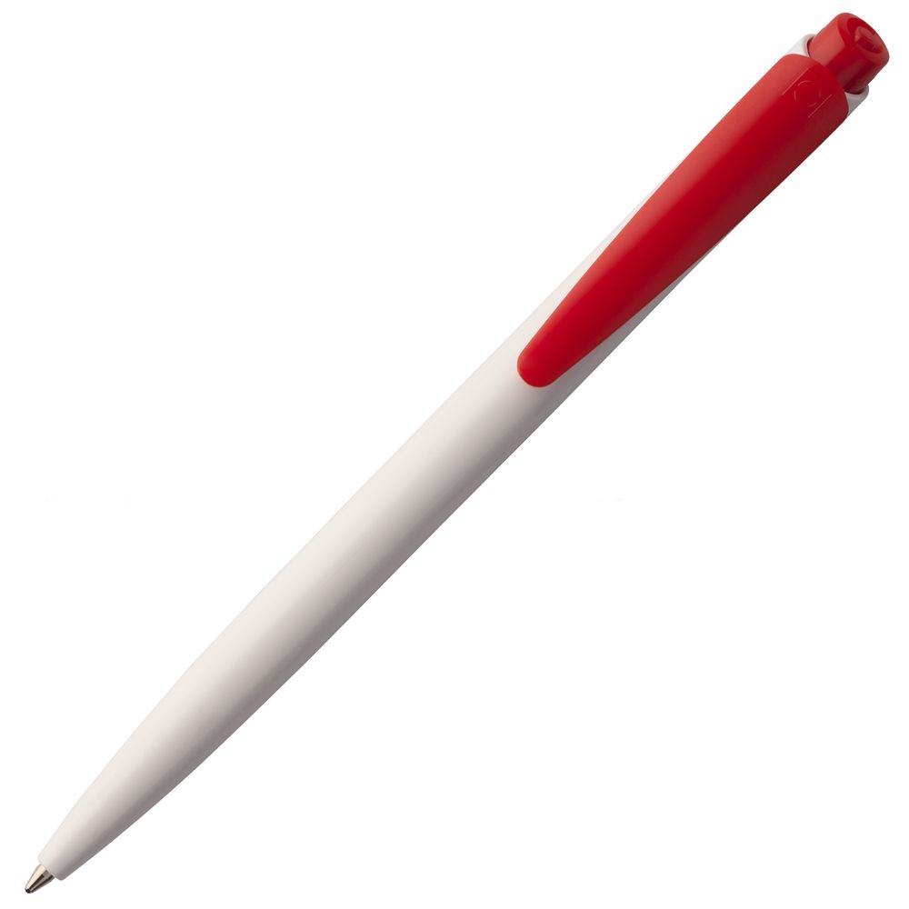 Ручка шариковая Senator Dart Polished, бело-красная, белый, красный, пластик