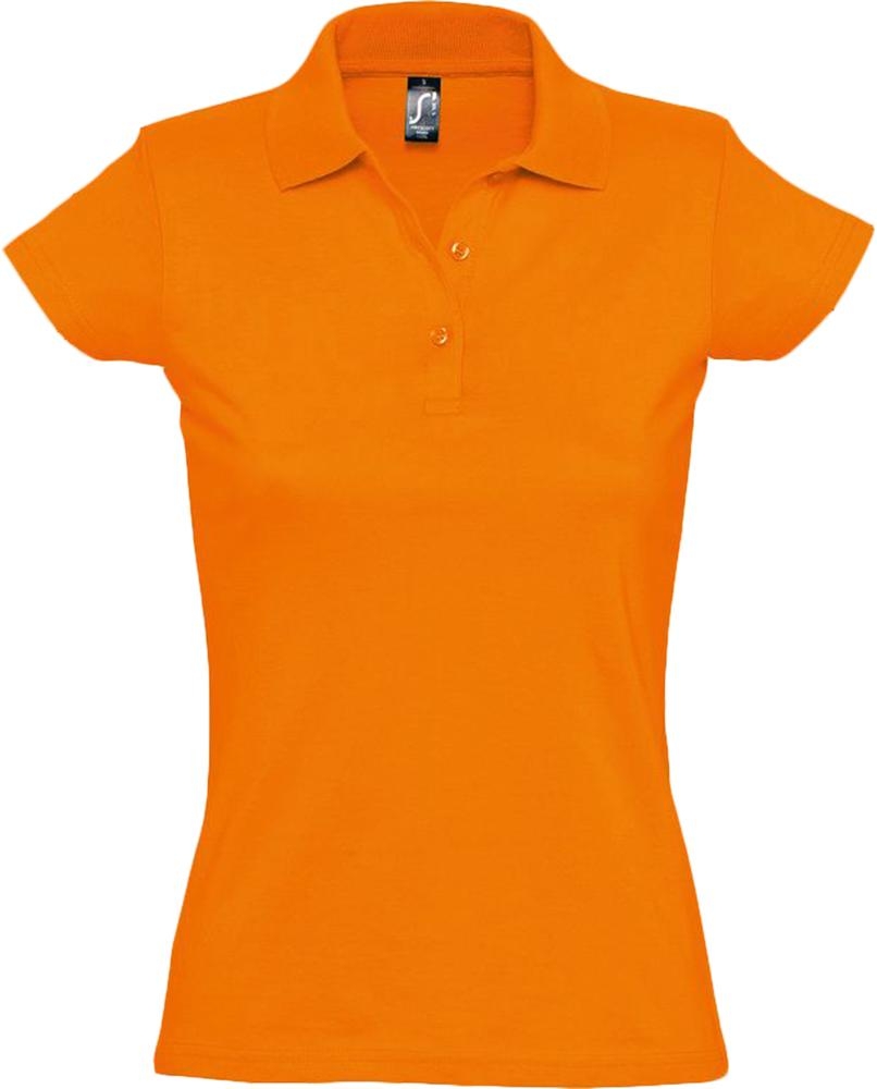 Рубашка поло женская Prescott Women 170, оранжевая, оранжевый, джерси; хлопок 100%, плотность 170 г/м²