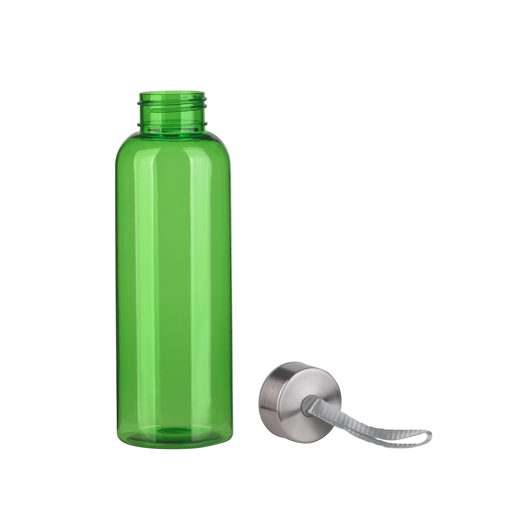 Бутылка для воды "H2O" 500 мл, зеленый, пластик