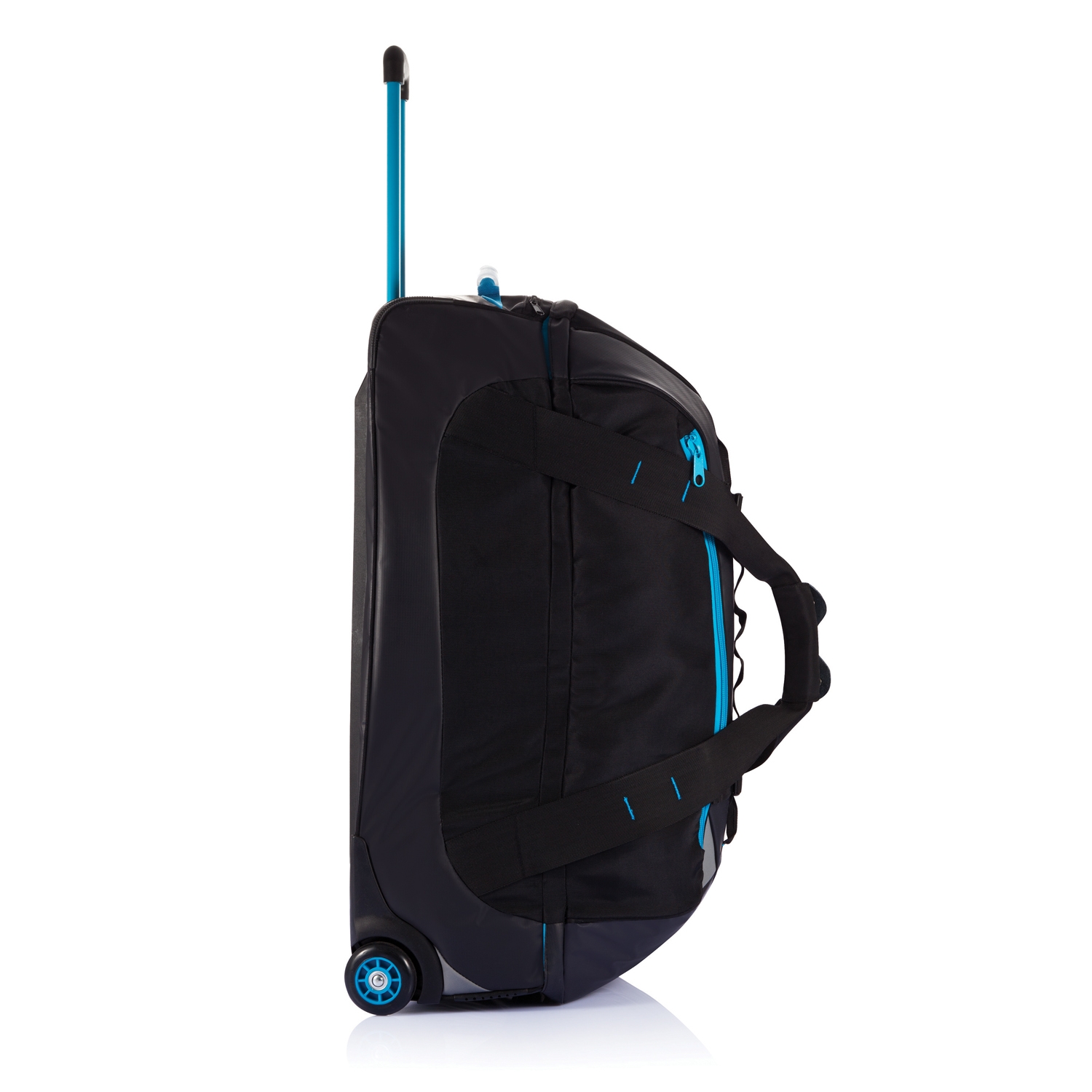 Дорожная сумка на колесах Large adventure, синий; черный, полиэстер; полиэстер