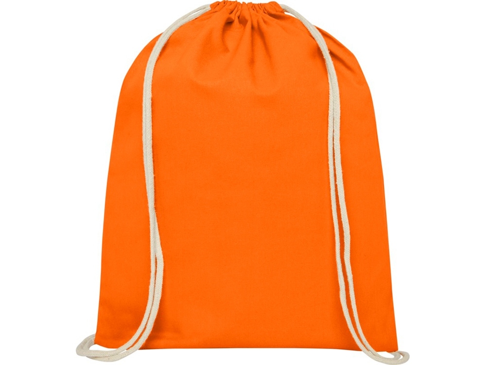 Рюкзак со шнурком «Oregon», оранжевый, хлопок