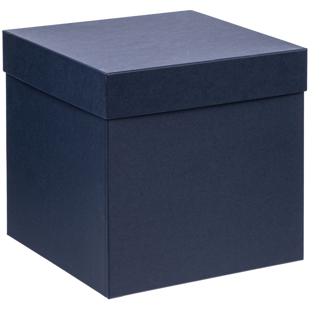 Коробка Cube, L, синяя, синий, картон