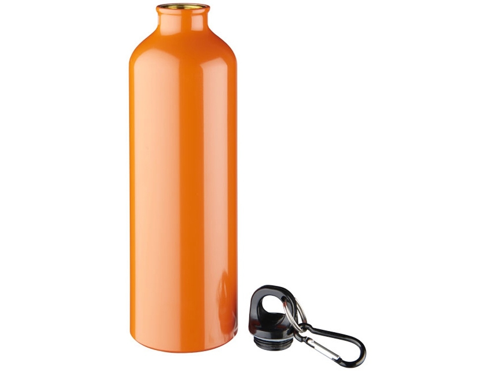 Алюминиевая бутылка «Oregon» с карабином, оранжевый, алюминий