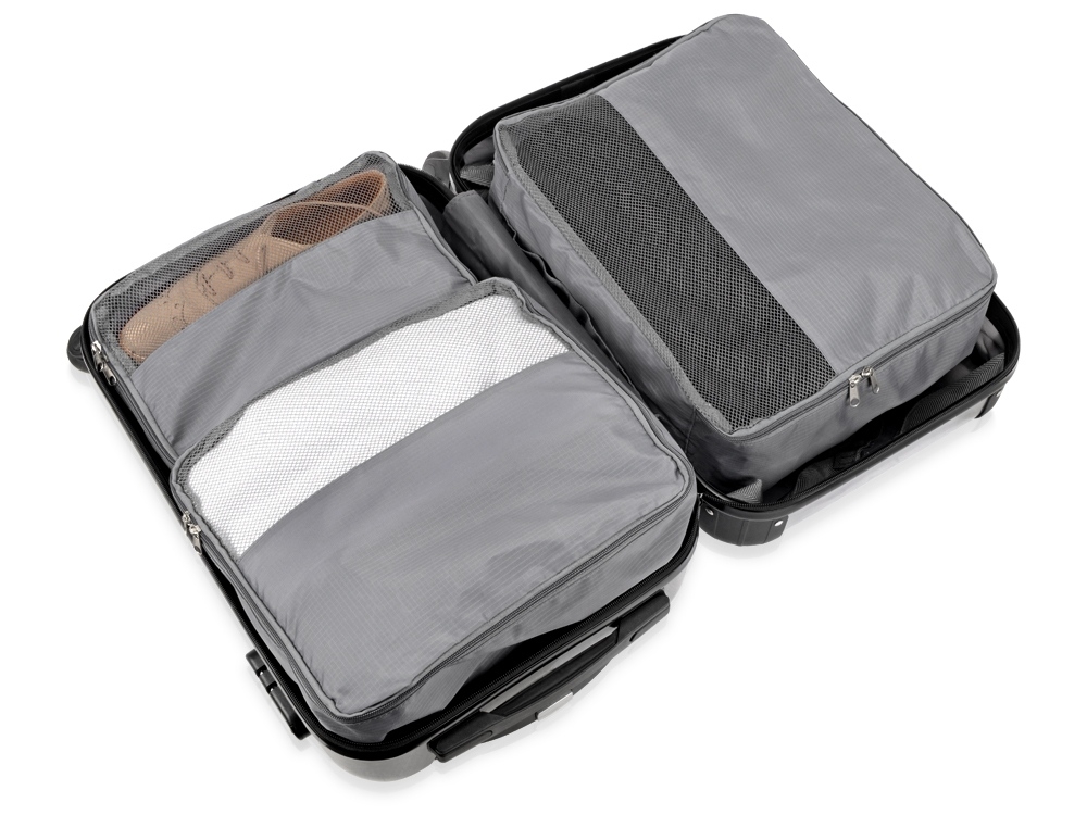 Комплект чехлов для путешествий «Easy Traveller», серый, полиэстер