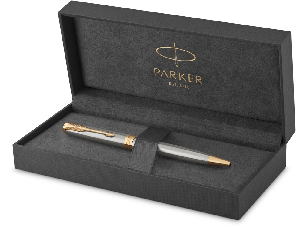 Ручка шариковая Parker «Sonnet Core Stainless Steel GT», серебристый, металл