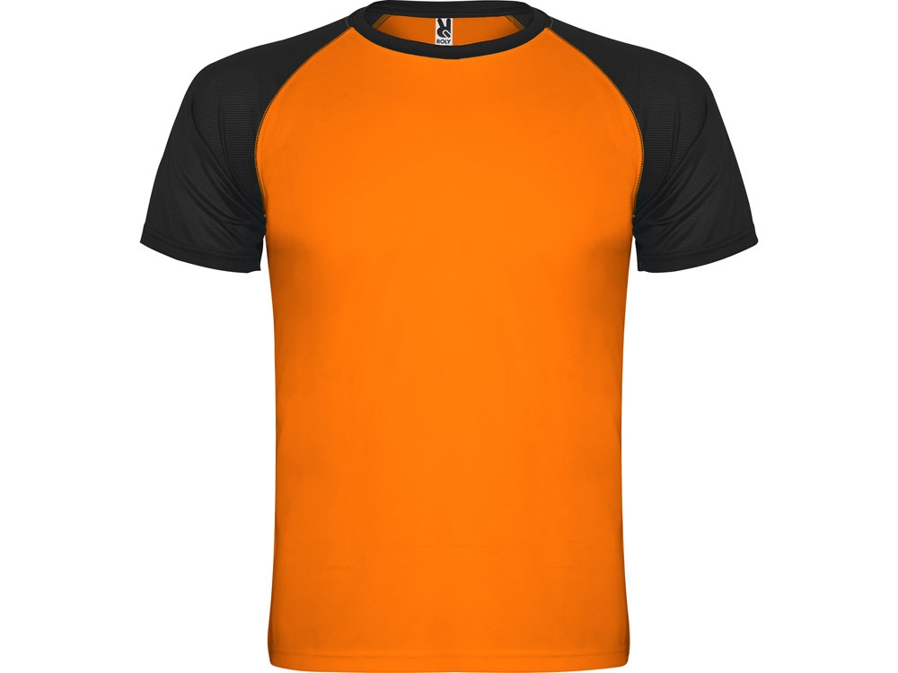 Спортивная футболка «Indianapolis» детская, черный, оранжевый, полиэстер