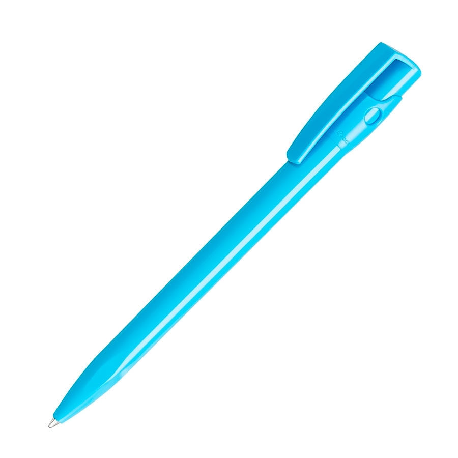 Ручка шариковая KIKI SOLID, голубой, пластик, голубой, пластик