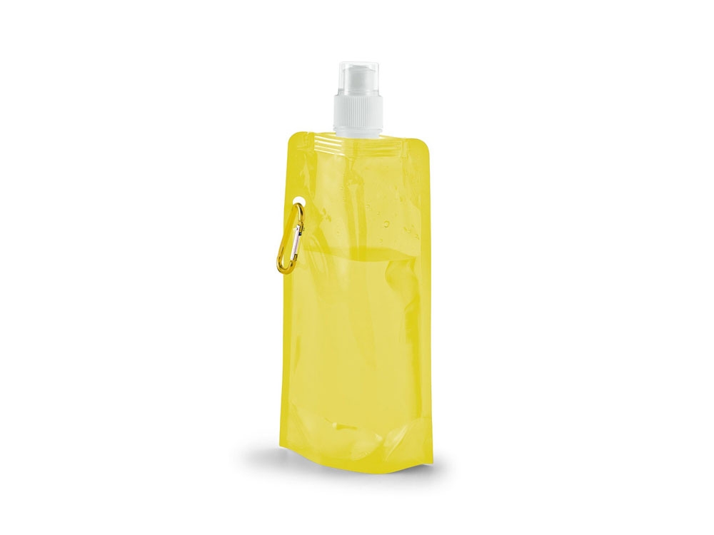 Складная бутылка 460 мл «KWILL», желтый, пластик