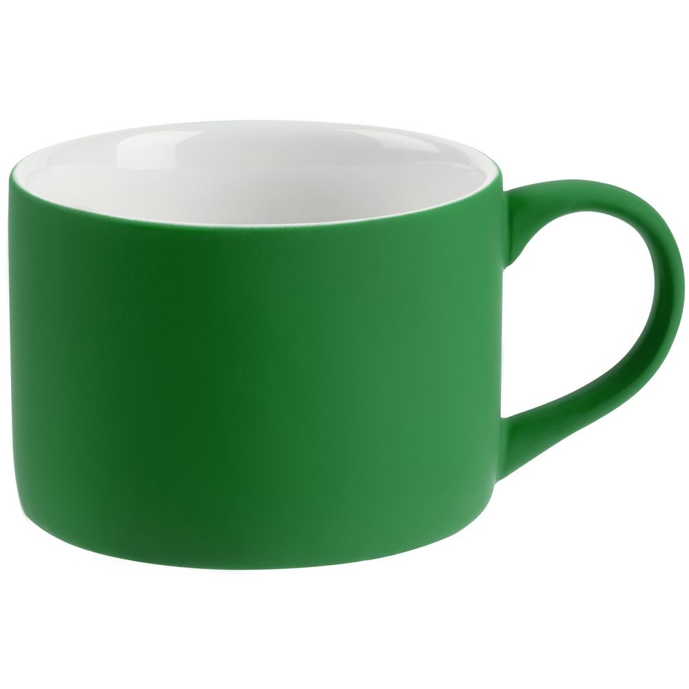 Чайная пара Best Morning, зеленая, зеленый, фарфор, покрытие софт-тач; покрытие софт-тач