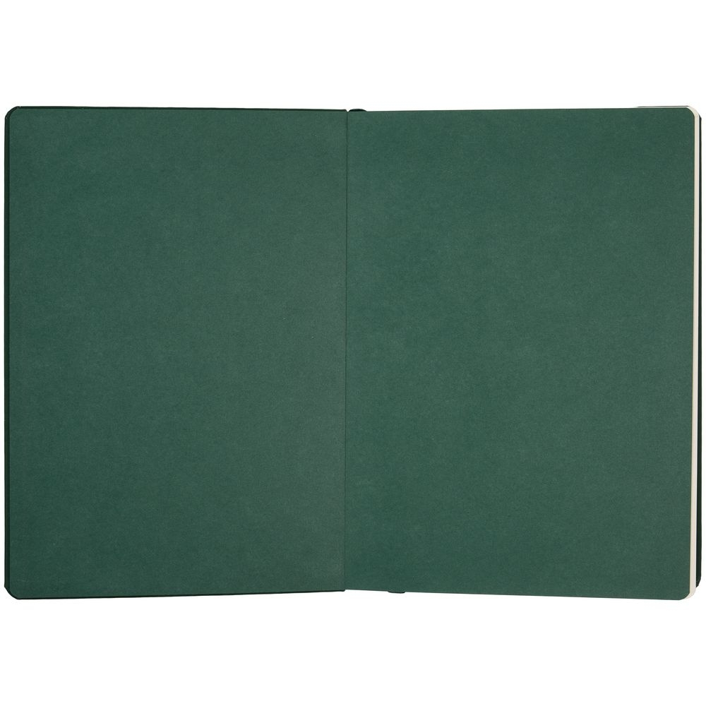 Ежедневник Shall, недатированный, зеленый, зеленый, soft touch