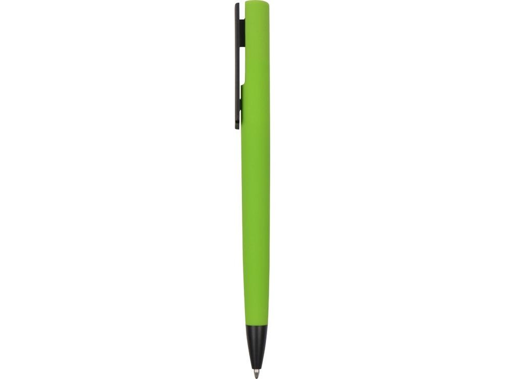 Ручка пластиковая шариковая «C1» soft-touch, черный, зеленый, soft touch