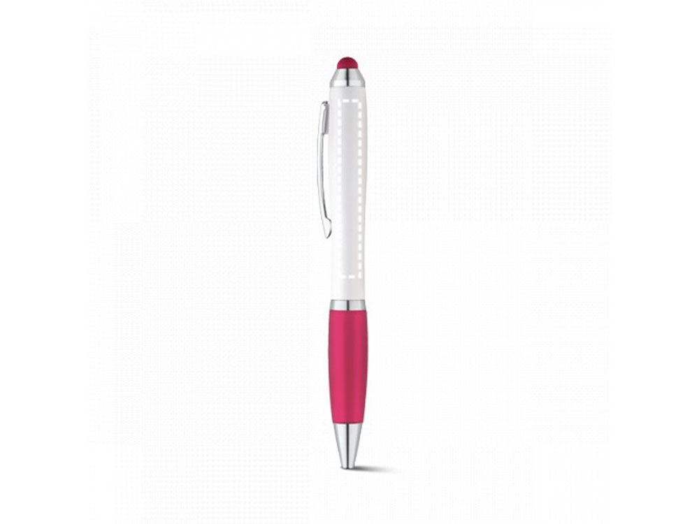 Шариковая ручка с зажимом из металла «SANS BK», розовый, пластик