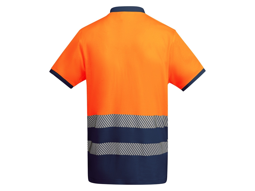 Рубашка поло «Atrio» мужская, синий, оранжевый, полиэстер, хлопок