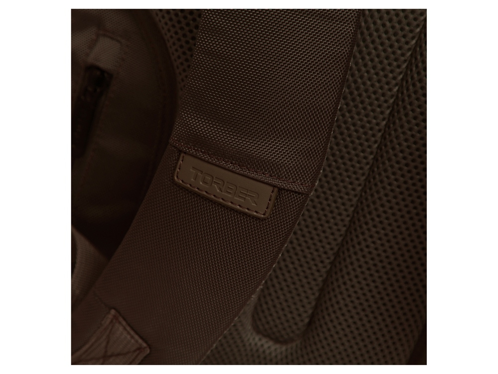 Рюкзак «VECTOR» с отделением для ноутбука 15,6", коричневый, полиэстер