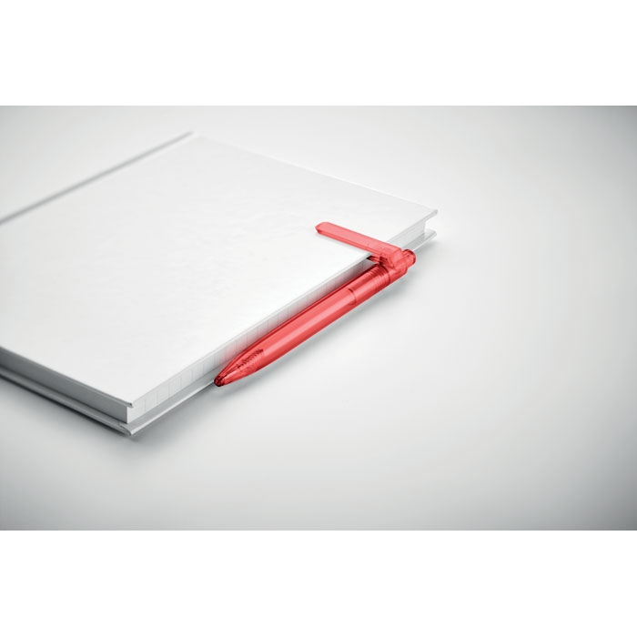 Ручка из RPET, красный, pet-пластик