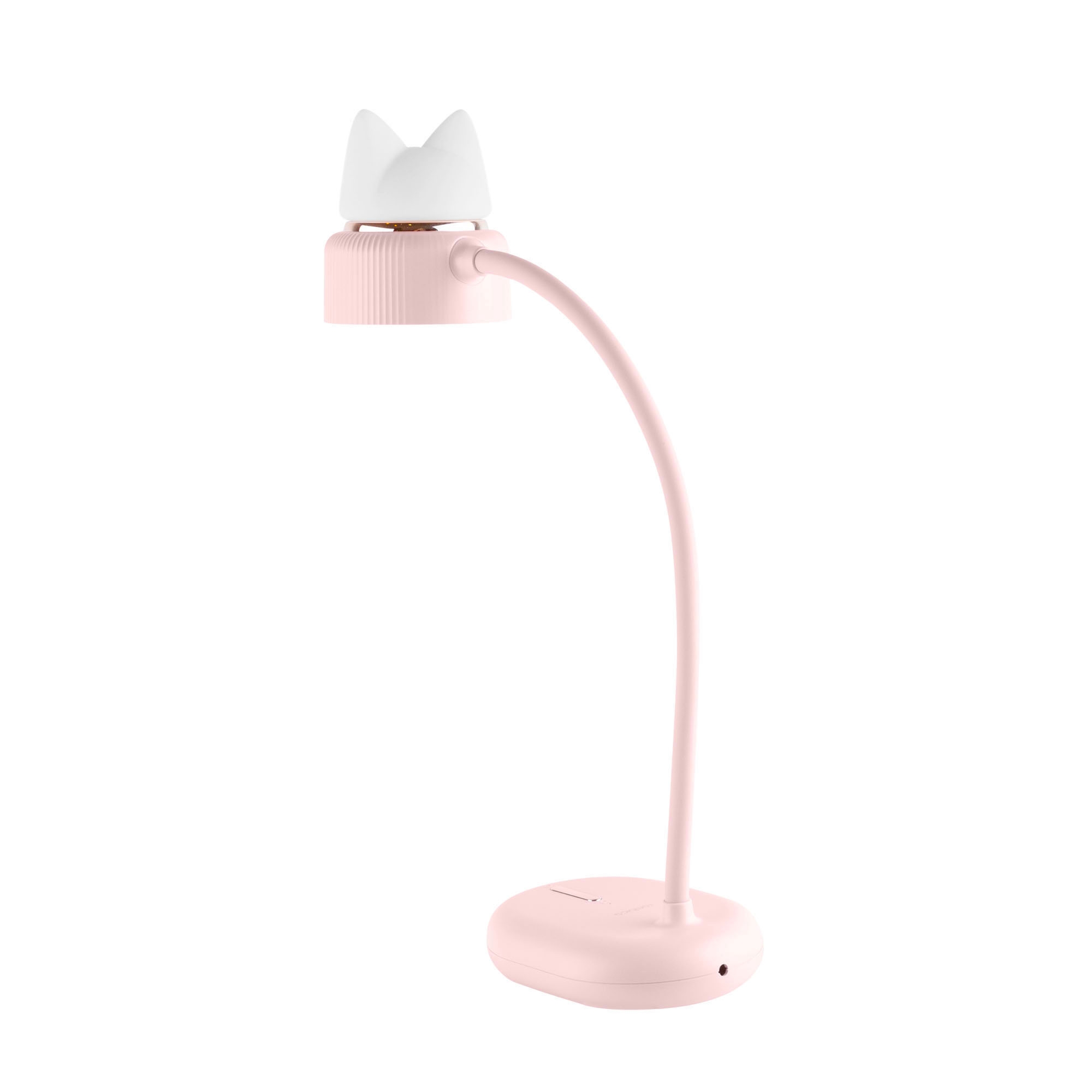 Настольный светильник Rombica LED Meow, розовый, розовый, пластик