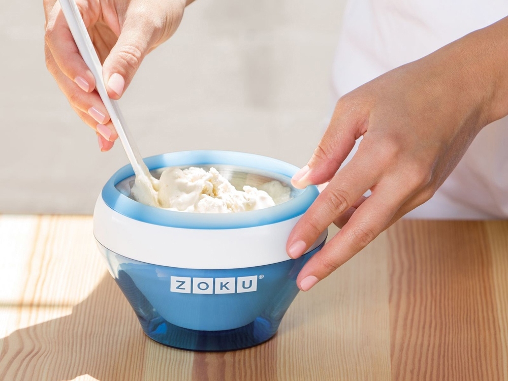 Мороженица Zoku «Ice Cream Maker», синий, металл, полипропилен